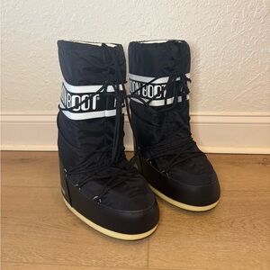 Original Moon Boot Women's Black Snow Boots